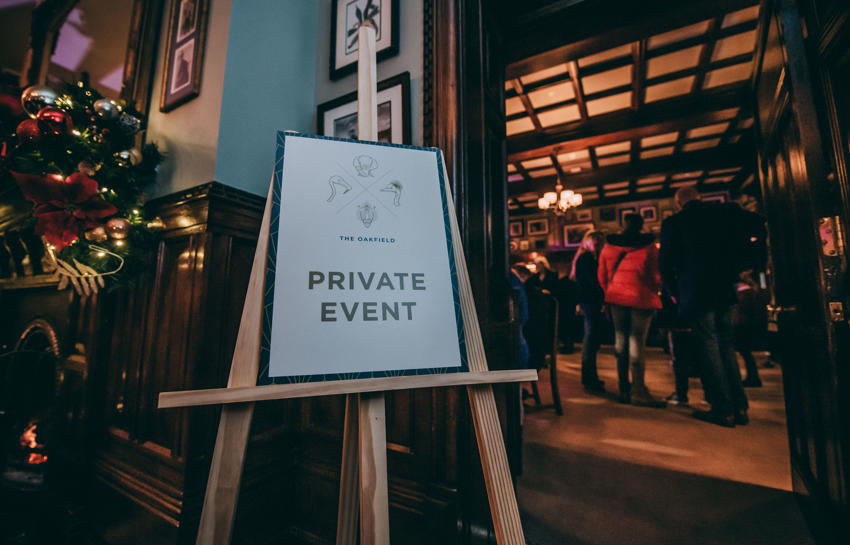 Private Event Sign In The Oakfield