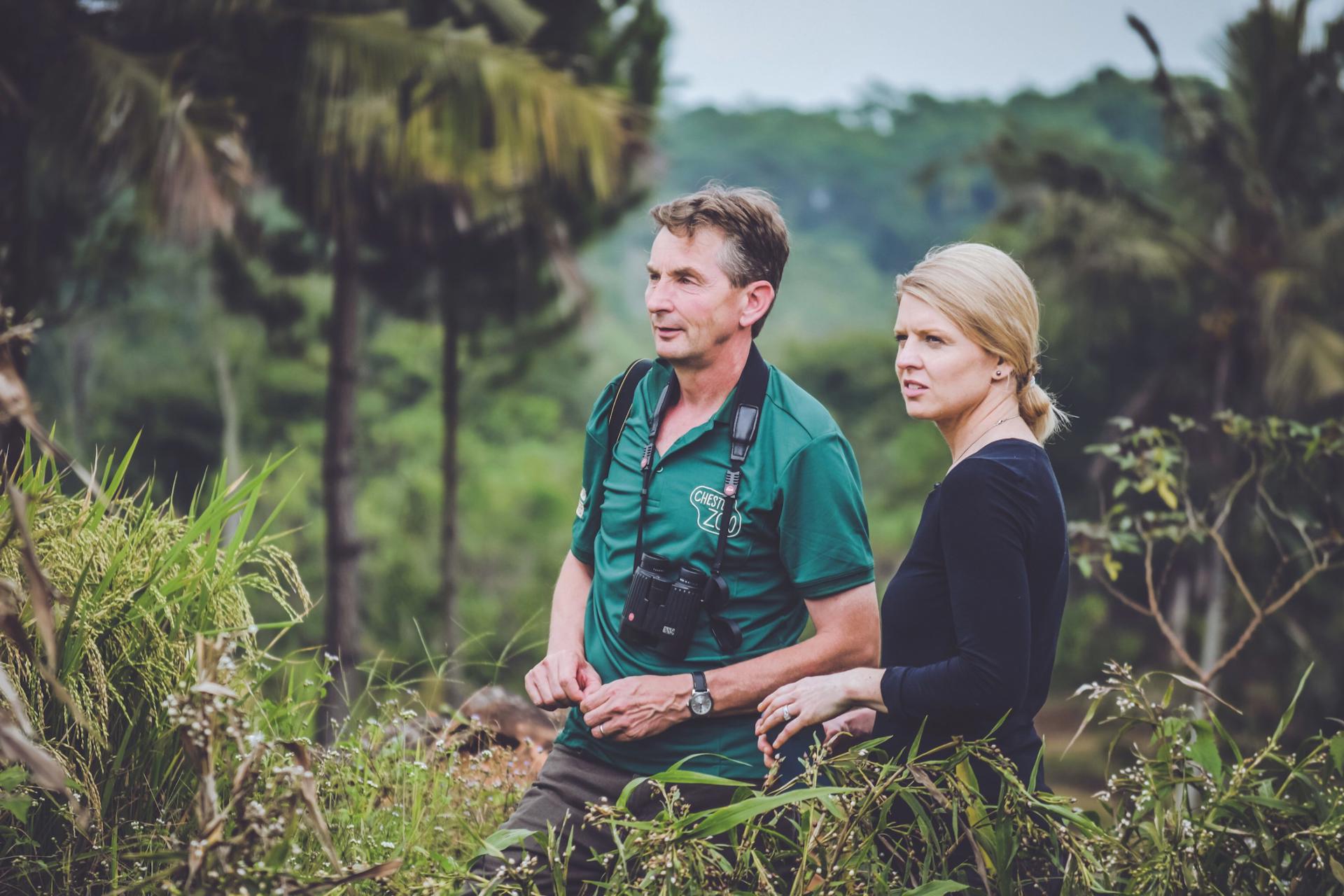 Two Zoo Conservationists In The Field