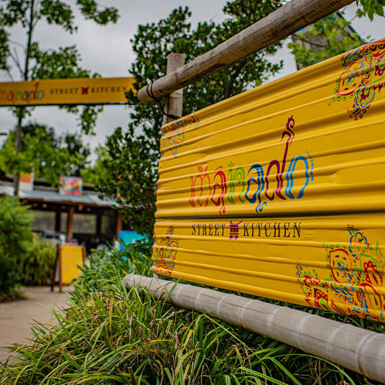Manado Street Kitchen Entrance Sign