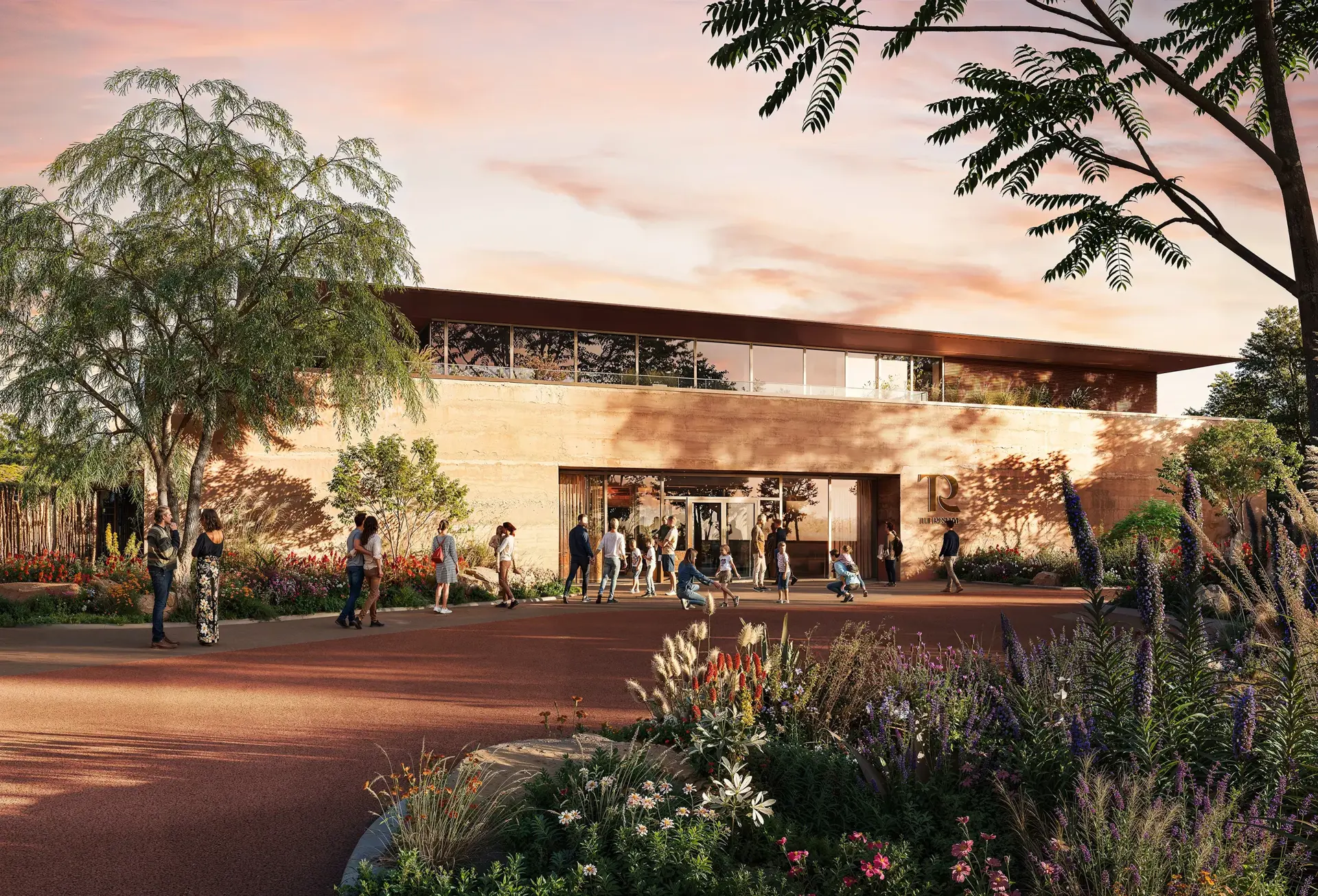 View Of Guest Facilities Building Landscape