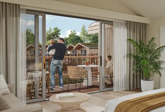 View Of Lakeside Lodge Interior Family Landscape (2)